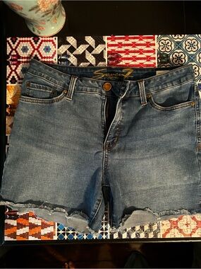 Seven7 Light Blue Denim Cutoff Shorts
